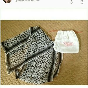 Authentic Coach scarf with dust bag